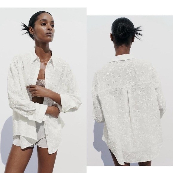 EMBROIDERED SHIRT - Picture 1 of 6